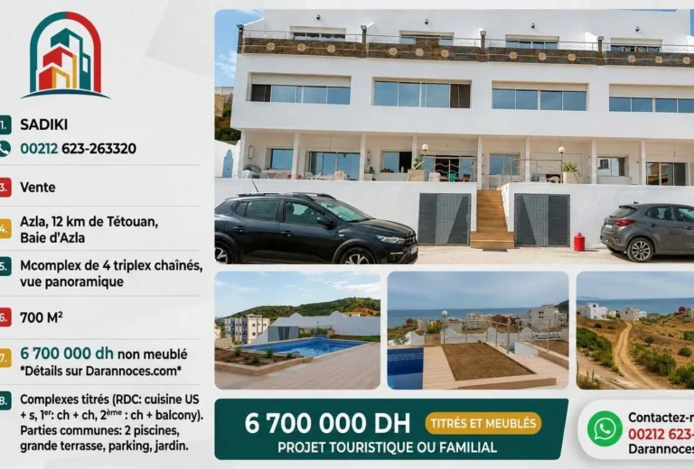 Rara oportunidad de inversión turística en Azla – Tetuán